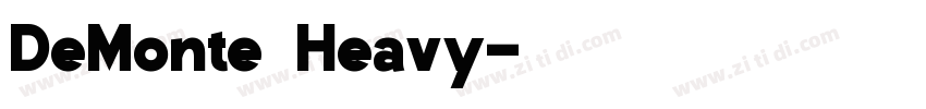 DeMonte Heavy字体转换